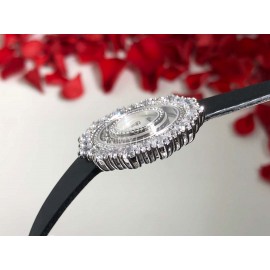 Chopard Happy Diamonds Series Maple Leaf Dial Watch Black