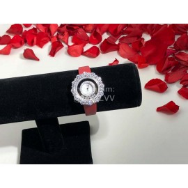 Chopard Happy Diamonds Series Maple Leaf Dial Watch Red