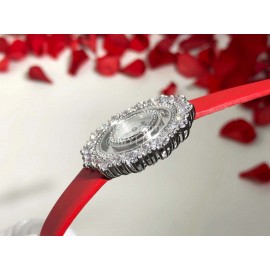 Chopard Happy Diamonds Series Maple Leaf Dial Watch Red