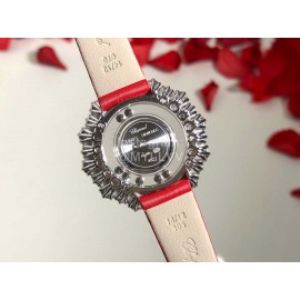 Chopard Happy Diamonds Series Maple Leaf Dial Watch Red