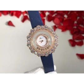 Chopard Happy Diamonds Series New Maple Leaf Dial Watch Blue