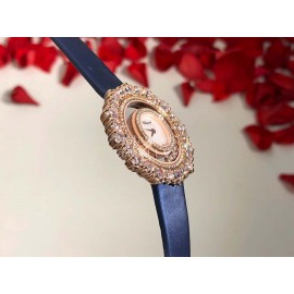 Chopard Happy Diamonds Series New Maple Leaf Dial Watch Blue