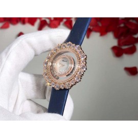 Chopard Happy Diamonds Series New Maple Leaf Dial Watch Blue