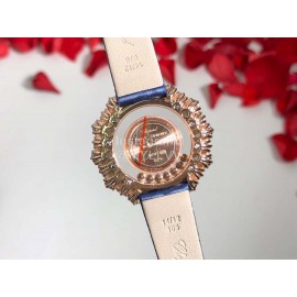 Chopard Happy Diamonds Series New Maple Leaf Dial Watch Blue
