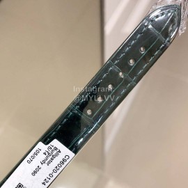 Chopard Happy Sport Green Leather Strap Watch For Women