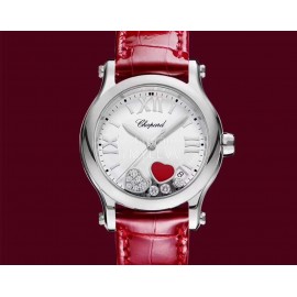 Chopard Happy Sport Leather Strap Watch For Women