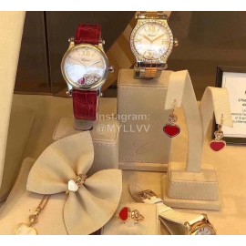 Chopard Happy Sport Leather Strap Watch For Women