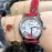 Chopard Happy Sport Leather Strap Watch For Women Red