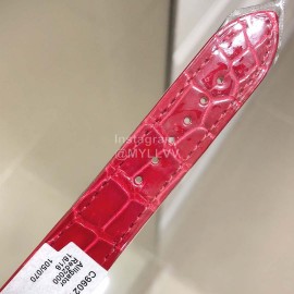 Chopard Happy Sport New Leather Strap Watch For Women Red