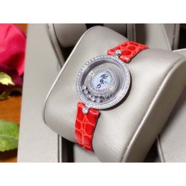 Chopard Happy Diamonds Series Leather Strap Watch