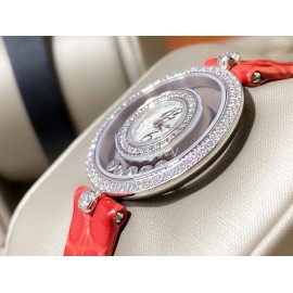 Chopard Happy Diamonds Series Leather Strap Watch