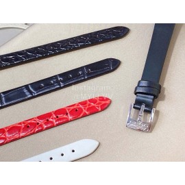 Chopard Happy Diamonds Series Leather Strap Watch White