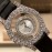 Chopard Leather Strap Happy Diamonds Watch For Women Black