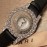Chopard Leather Strap Happy Diamonds Watch For Women Black