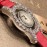 Chopard Leather Strap Happy Diamonds Watch For Women Red