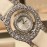 Chopard Leather Strap Happy Diamonds Watch For Women White
