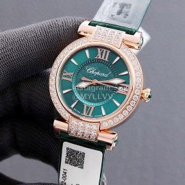 Chopard Impepiale Series Roman Numeral Diamond Dial Watch Red