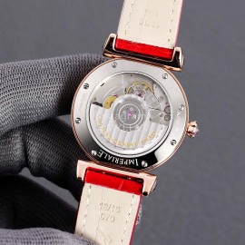 Chopard Impepiale Series Roman Numeral Diamond Dial Watch Red