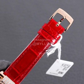 Chopard Impepiale Series Roman Numeral Diamond Dial Watch Red