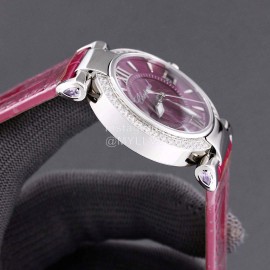 Chopard Impepiale Series Roman Numeral Diamond Dial Watch Wine Red