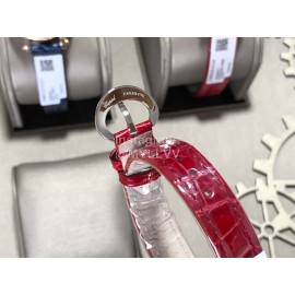 Chopard Happy Diamonds Elliptical Diamond Dial Mechanical Watch Red