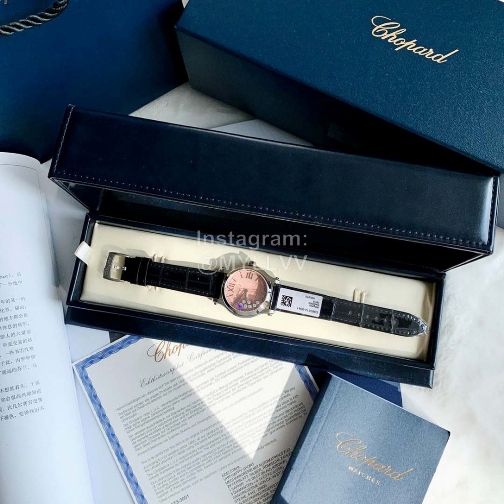 Chopard Happy Diamonds New Leather Strap Watch