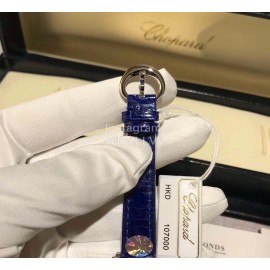 Chopard Happy Diamonds Roman Numeral Dial Leather Strap Watch