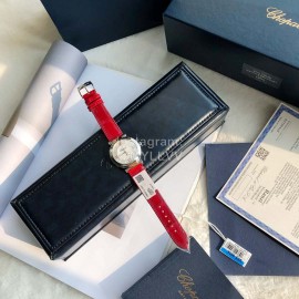 Chopard Nr-Factory Impepiale Series Red Leather Strap Watch
