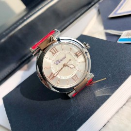 Chopard Nr-Factory Impepiale Series Red Leather Strap Watch