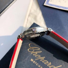 Chopard Nr-Factory Impepiale Series Red Leather Strap Watch