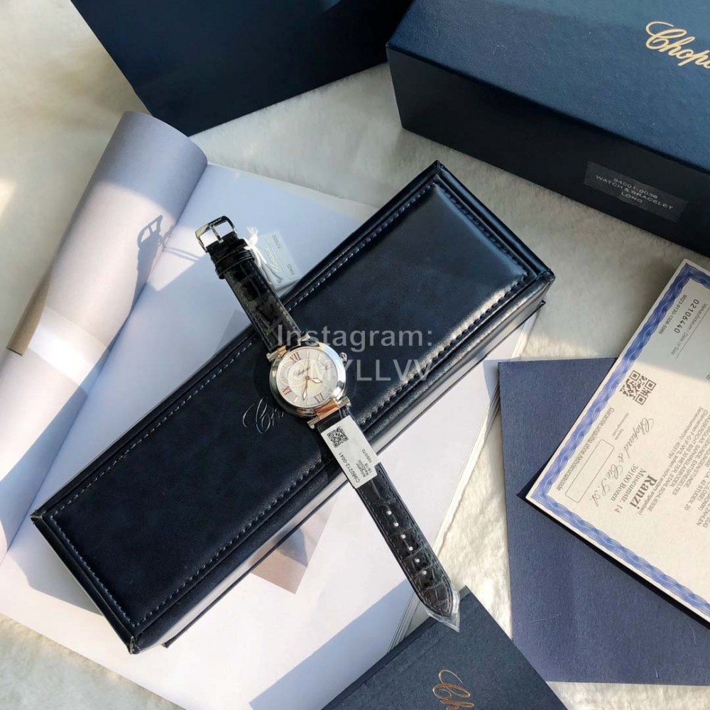 Chopard Nr-Factory Impepiale Series New Leather Strap Watch