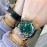 Chopard Diamond 36mm Dial Leather Strap Watch Green