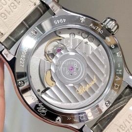 Chopard Diamond 36mm Dial Leather Strap Watch Brown