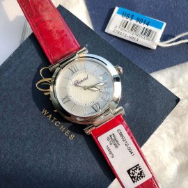 Chopard Nr-Factory Impepiale Series 36mm Dial Leather Strap Watch Red