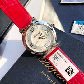 Chopard Nr-Factory Impepiale Series 36mm Dial Leather Strap Watch Red