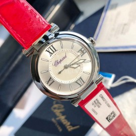 Chopard Nr-Factory Impepiale Series 36mm Dial Leather Strap Watch Red