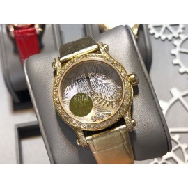Chopard Blingbling 36mm Dial Watch For Women Gold