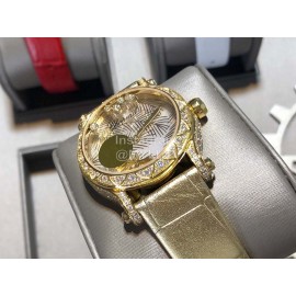 Chopard Blingbling 36mm Dial Watch For Women Gold