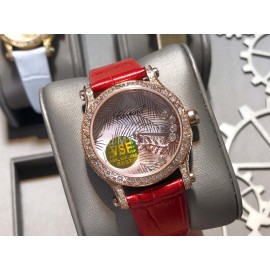 Chopard Blingbling 36mm Dial Watch For Women Red