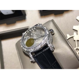 Chopard Blingbling 36mm Dial Black Strap Watch For Women