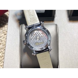 Chopard Blingbling 36mm Dial Black Strap Watch For Women