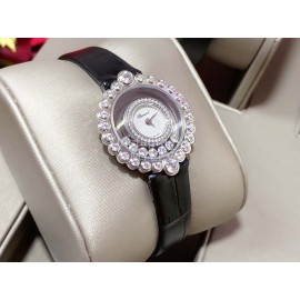 Chopard Fashion Sapphire Crystal Leather Strap Watch