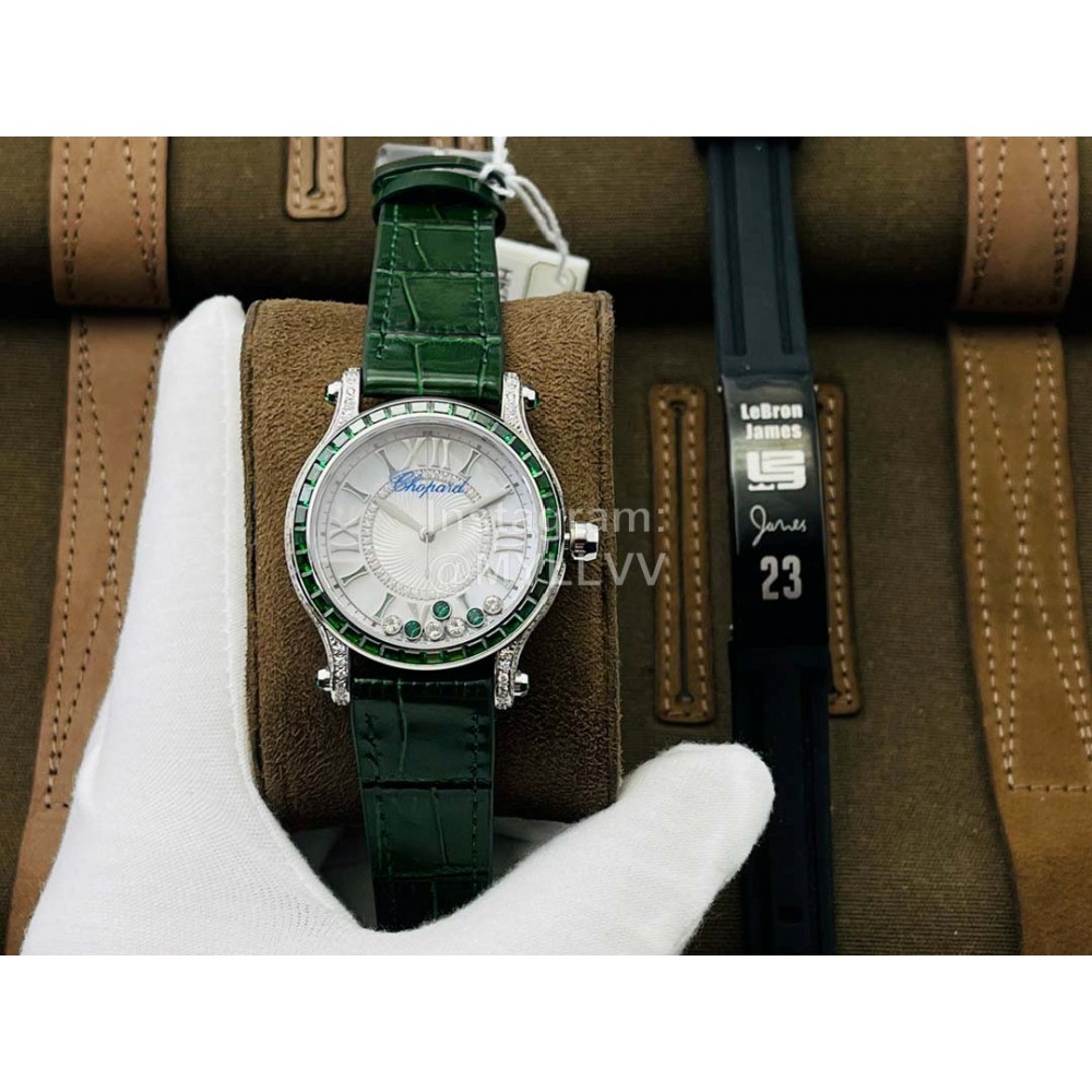 Chopard Dr Factory 36mm Roman Numeral Dial Watch Green