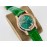 Chopard An Factory 316l Fine Steel Case Leather Strap Watch Green