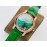 Chopard An Factory 316l Fine Steel Case Leather Strap Watch Green
