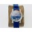 Chopard An Factory 316l Fine Steel Case Leather Strap Watch Navy