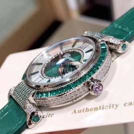 Chopard Imperiale Series Roman Numeral Dial Leather Strap Watch