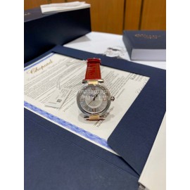 Chopard Imperiale Series Roman Numeral 29mm Dial Red Leather Strap Watch