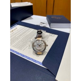 Chopard Imperiale Series Roman Numeral 29mm Dial Black Leather Strap Watch