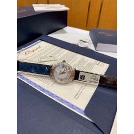 Chopard Imperiale Series Roman Numeral 29mm Dial Leather Strap Diamond Watch